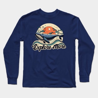 'Explore more' design Long Sleeve T-Shirt